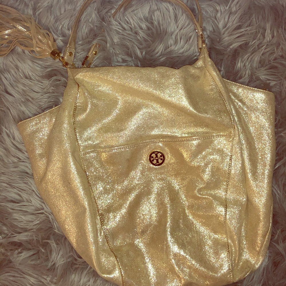 Tory Burch bag gold hobo